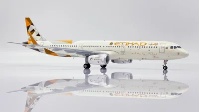 ماکت هواپیما ایرباس 321 اتحاد | Jc Wings 1:200 Airbus A321-200 Etihad Airways A6-AEJ