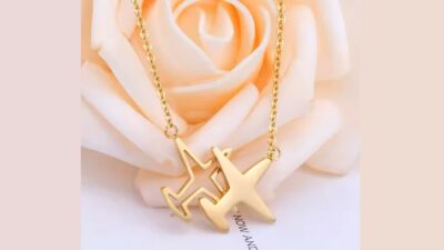 گردنبند طرح هواپیما Airplane Necklace PN008