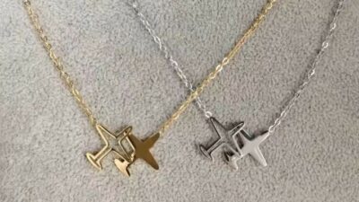 گردنبند طرح هواپیما Airplane Necklace PN008
