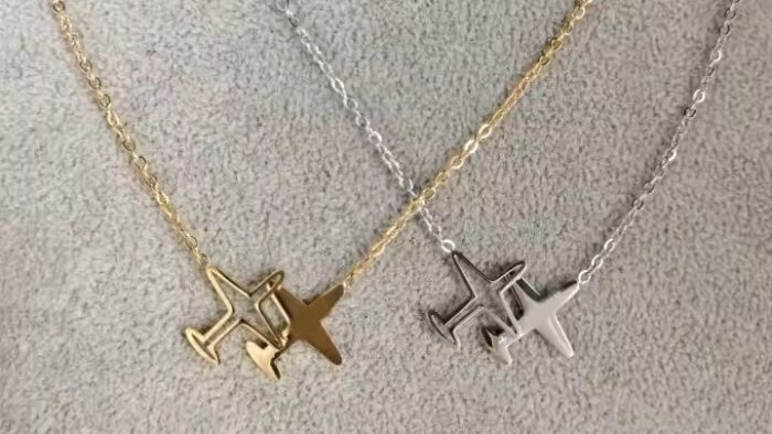 گردنبند طرح هواپیما Airplane Necklace PN008