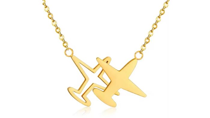 گردنبند طرح هواپیما Airplane Necklace PN008