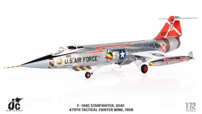 ماکت جنگنده اف 104 نیروی هوایی امریکا | JC Wings 1:72 Lockheed F-104C Starfighter USAF