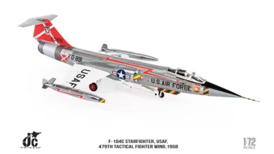 ماکت جنگنده اف 104 نیروی هوایی امریکا | JC Wings 1:72 Lockheed F-104C Starfighter USAF