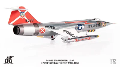 ماکت جنگنده اف 104 نیروی هوایی امریکا | JC Wings 1:72 Lockheed F-104C Starfighter USAF