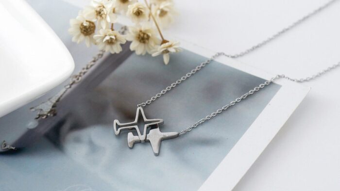 گردنبند طرح هواپیما Airplane Necklace PN008