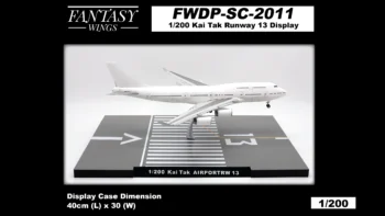 پایه هواپیما طرح باند فرودگاه هنگ کنگ | Fantasy Wings 1:200 Display Stand Hong Kong Kai Tak Airport