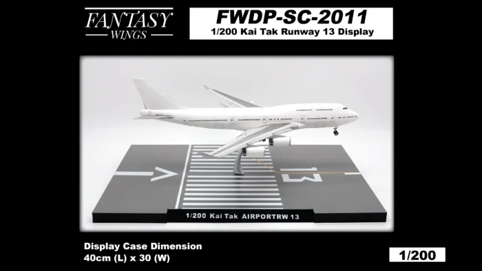پایه هواپیما طرح باند فرودگاه هنگ کنگ | Fantasy Wings 1:200 Display Stand Hong Kong Kai Tak Airport   - Image 1