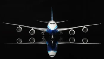 ماکت هواپیما بوئینگ 747 کارخانه مقیاس 1:200 ساخت شرکت SQ Wings