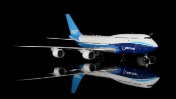 ماکت هواپیما بوئینگ 747 کارخانه مقیاس 1:200 ساخت شرکت SQ Wings