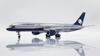 ماکت هواپیما بوئینگ 757 ایرومکزیکو | JC Wings 1:200 Boeing B757-200 Aeromexico Airlines N301AM - Image 2